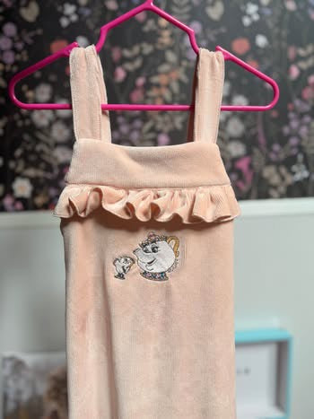 Embroidered Mrs. Potts and Chip Romper (12-18 months)