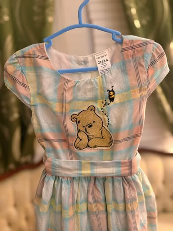 Pastel Winnie the Pooh Dress (2T)