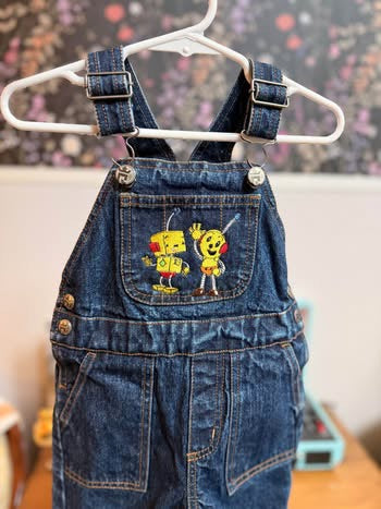 Embroidered Rolie Polie Overalls (18 months)