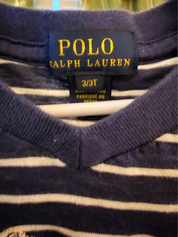 Embroidered SpongeBob Ralph Lauren Shirt (3T)