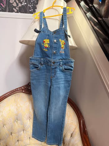 Embroidered Rolie Polie Olie & Billy Overalls (5T)