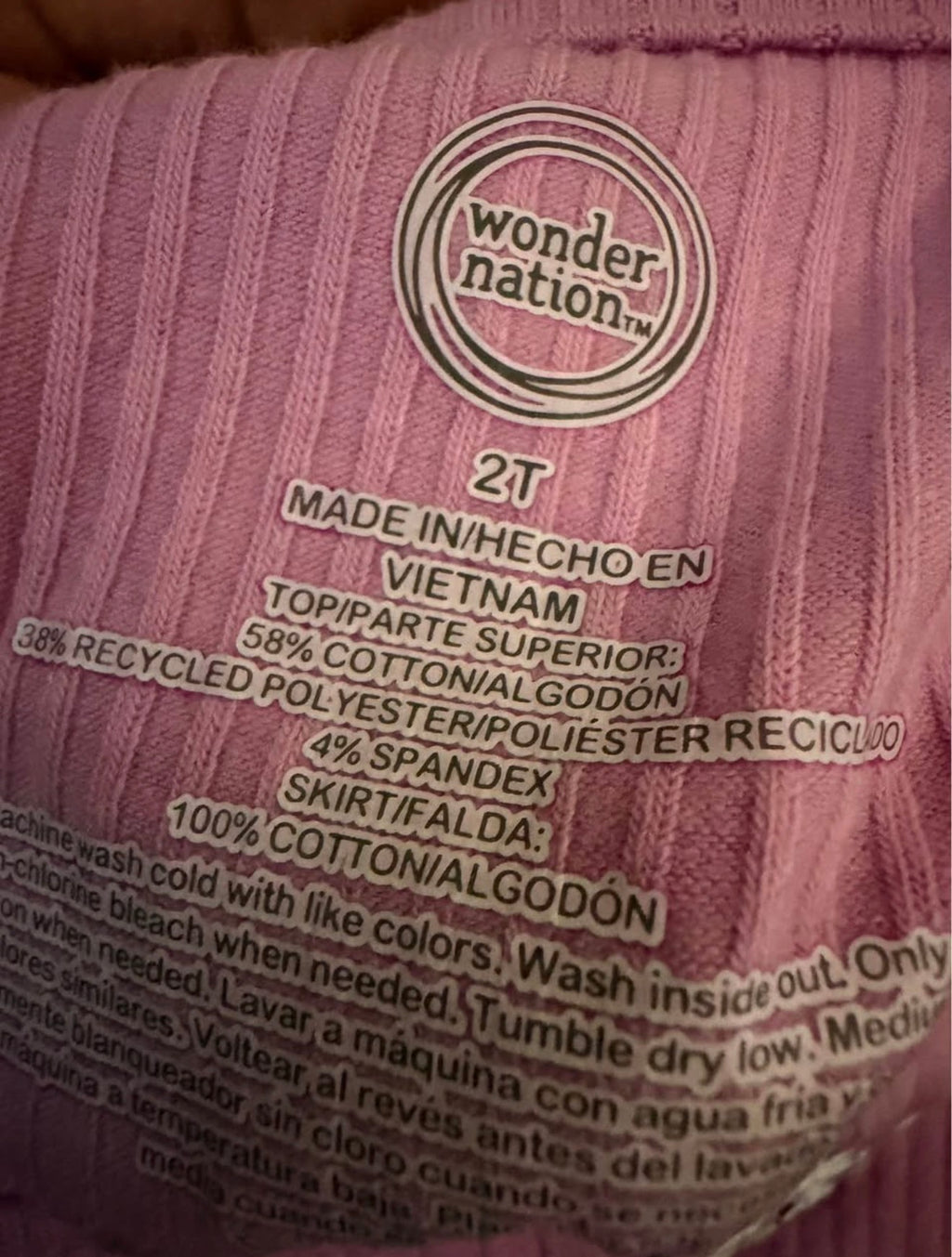 Embroidered Blue and Magenta Dress (2T)