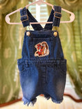 Embroidered Fox & the Hound Shortalls (12-18 months)