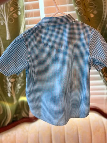 Embroidered Bear & Tutter Button Up ( 5T)