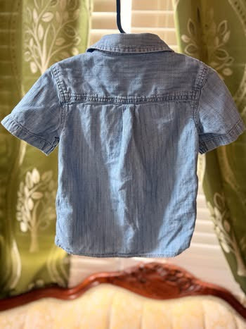 Embroidered Franklin Button Up (2T)
