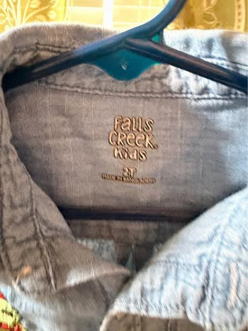 Embroidered Franklin Button Up (2T)