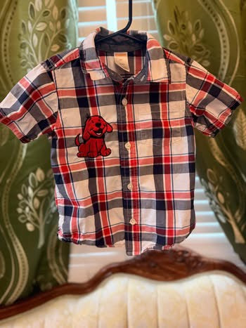 Embroidered Clifford’s Puppy Days Button Up Shirt (2T)
