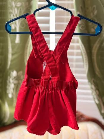 Vintage Toddletime Bubble Romper with an embroidered Elmo (6 months)