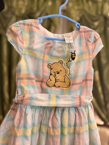 Pastel Winnie the Pooh Dress (2T)