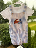 B is for Bear Embroidered Shortalls (24 months)