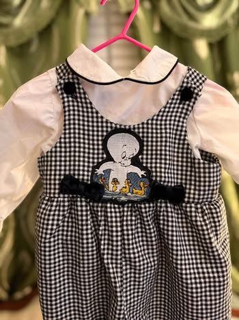 Embroidered Casper the Friendly Ghost Romper - Size 6-9 Months