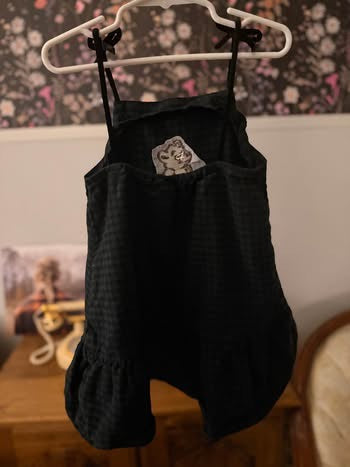 Embroidered Green & Black checkered Little Bear Old Navy Dress (4T)