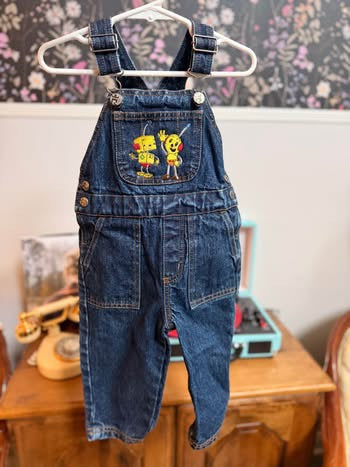 Embroidered Rolie Polie Overalls (18 months)