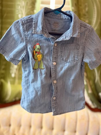 Embroidered Franklin Button Up (2T)