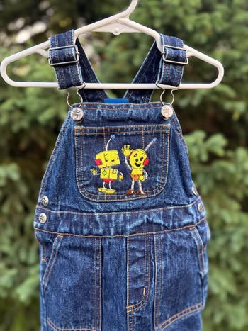 Embroidered Rolie Polie Overalls (18 months)