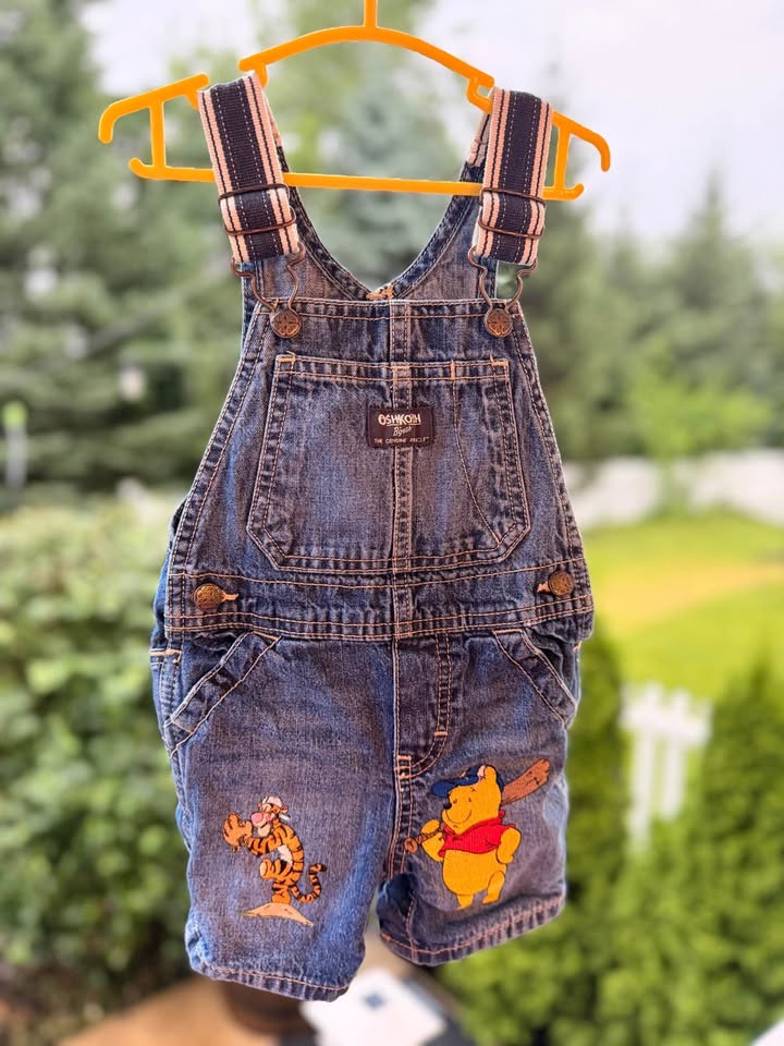Pooh and Tigger Baseball OshKosh Shortalls