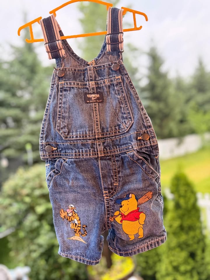 Pooh and Tigger Baseball OshKosh Shortalls