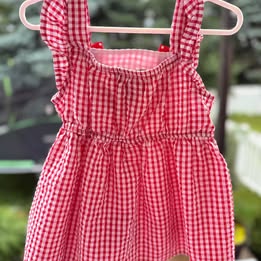 Embroidered Strawberry Shortcake Top (3T)