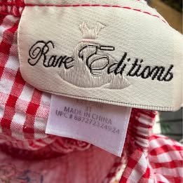 Embroidered Strawberry Shortcake Top (3T)